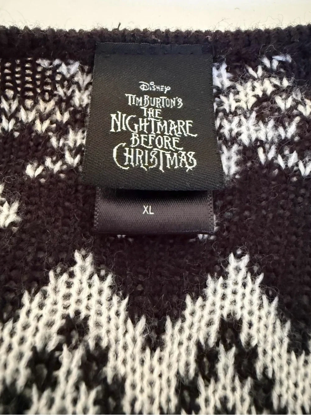 Disney Nightmare Before Christmas Cardigan XL Hot Topic Jack Skellington